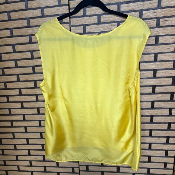 Talbots Gold Silk Tank Top Size 16‎ - Picture 2 of 7